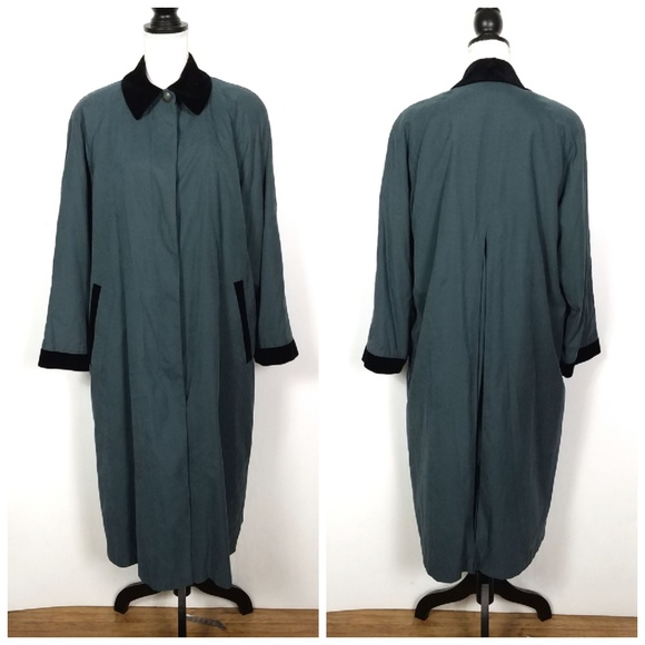 London Fog Jackets & Blazers - Vintage London Fog Emerald Green Trench Coat